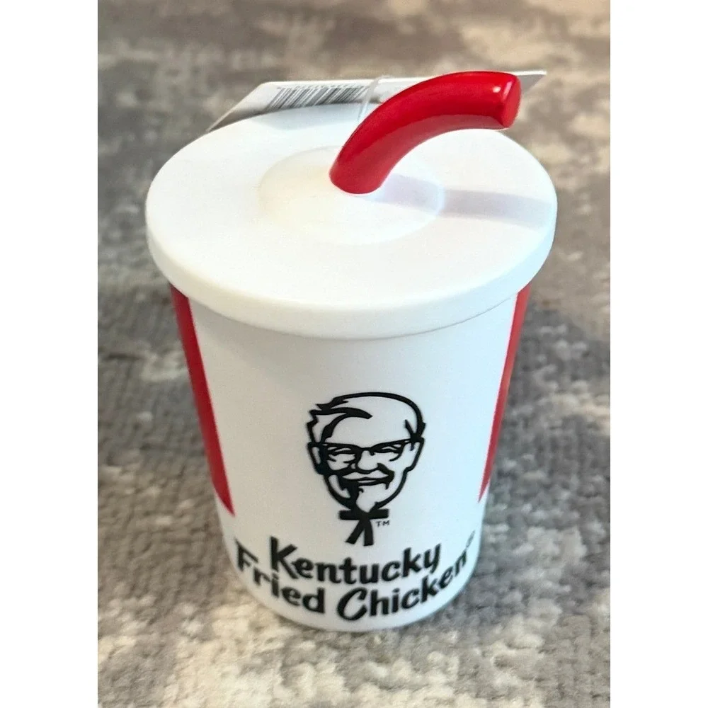 KFC-Three Vinyl Squeak Dog Toys-Soda-Drum Stick-Biscuit (NWT)